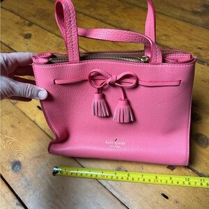 Kate Spade Pink Leather Tote Bag